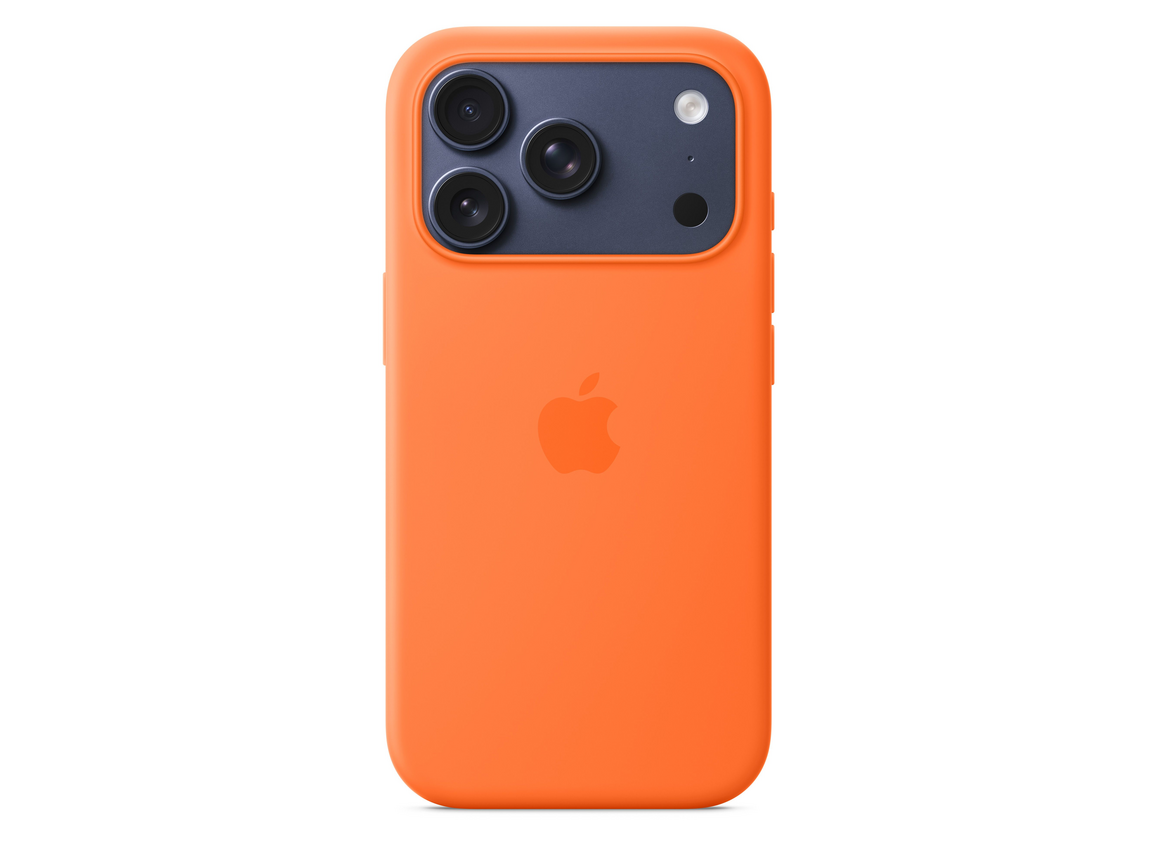 iPhone 17 Pro Silikon Case mit MagSafe - Orange