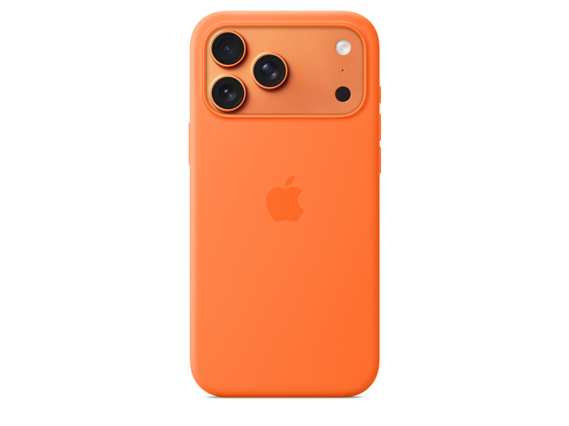 Sie sehen das Produktbild 01 von iPhone 17 Pro Max Silikon Case mit MagSafe - Orange iPhone 17 Pro Max Silikon Case mit MagSafe - Orange