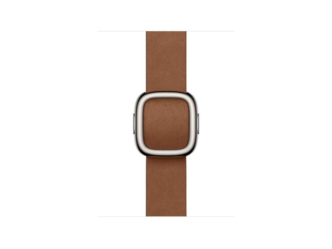 42 mm Armband mit Moderner Schließe Karamell - Large