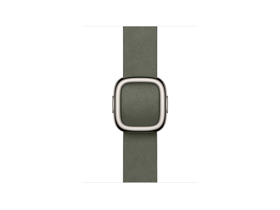 42 mm Armband mit Moderner Schließe Silbergrau - Small