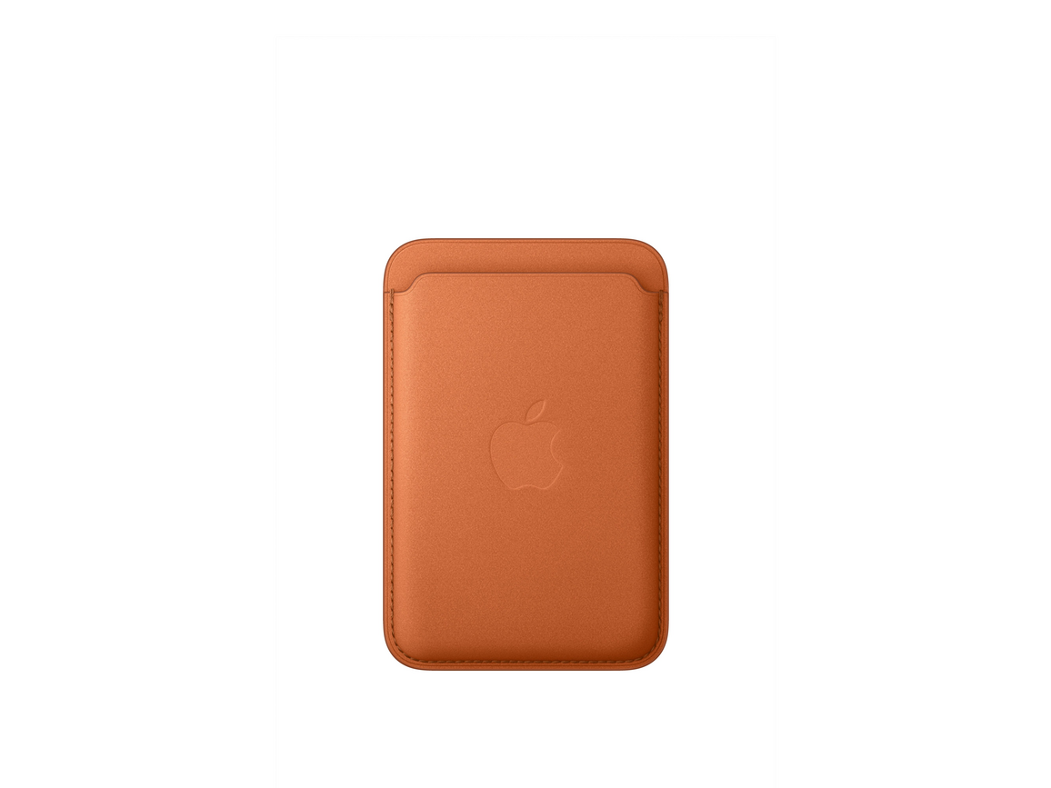 iPhone Feingewebe Wallet mit MagSafe – Fuchsrot