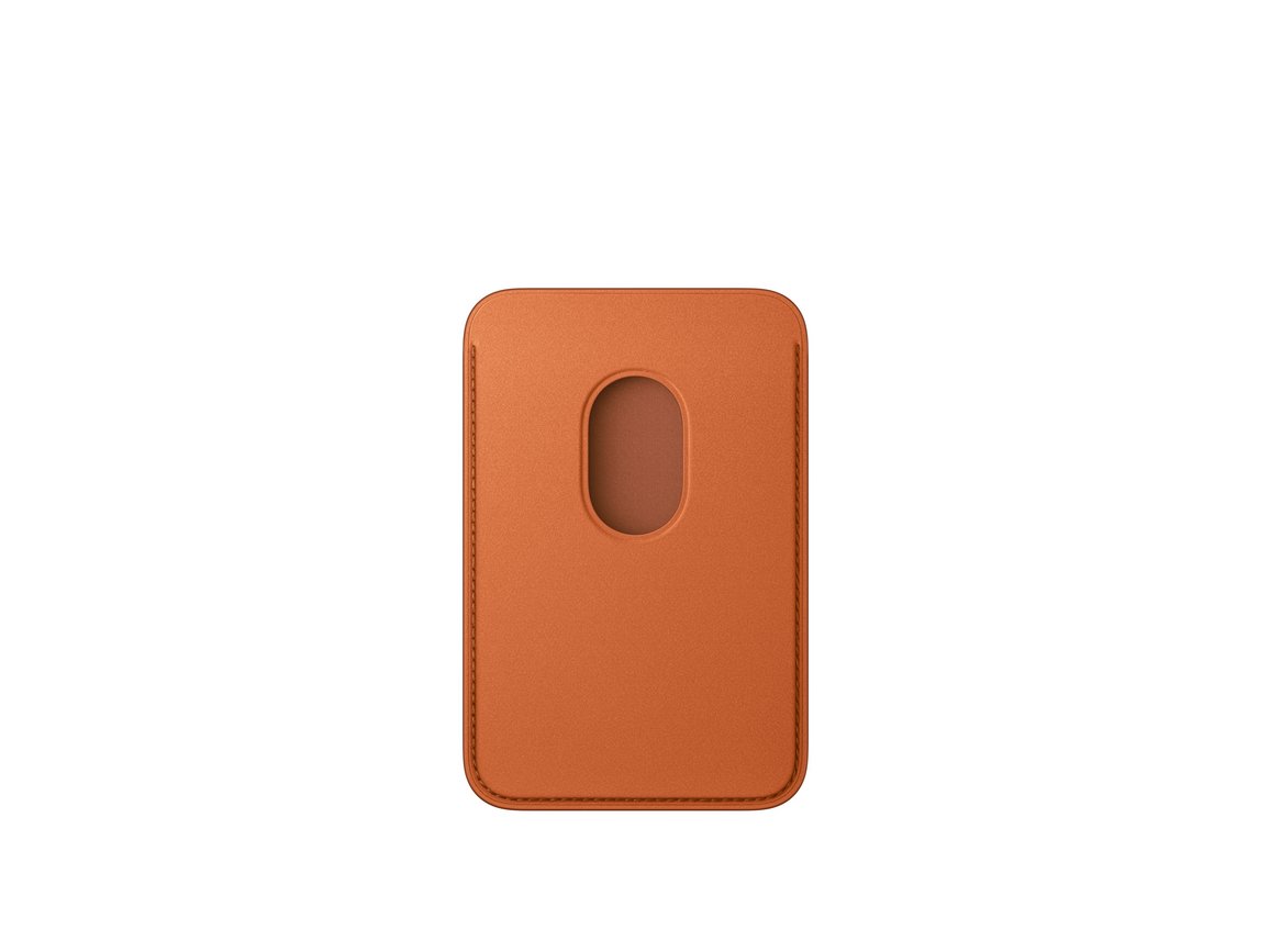 iPhone Feingewebe Wallet mit MagSafe – Fuchsrot