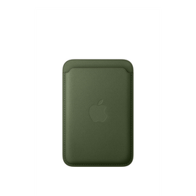 iPhone Feingewebe Wallet mit MagSafe – Moosgrün