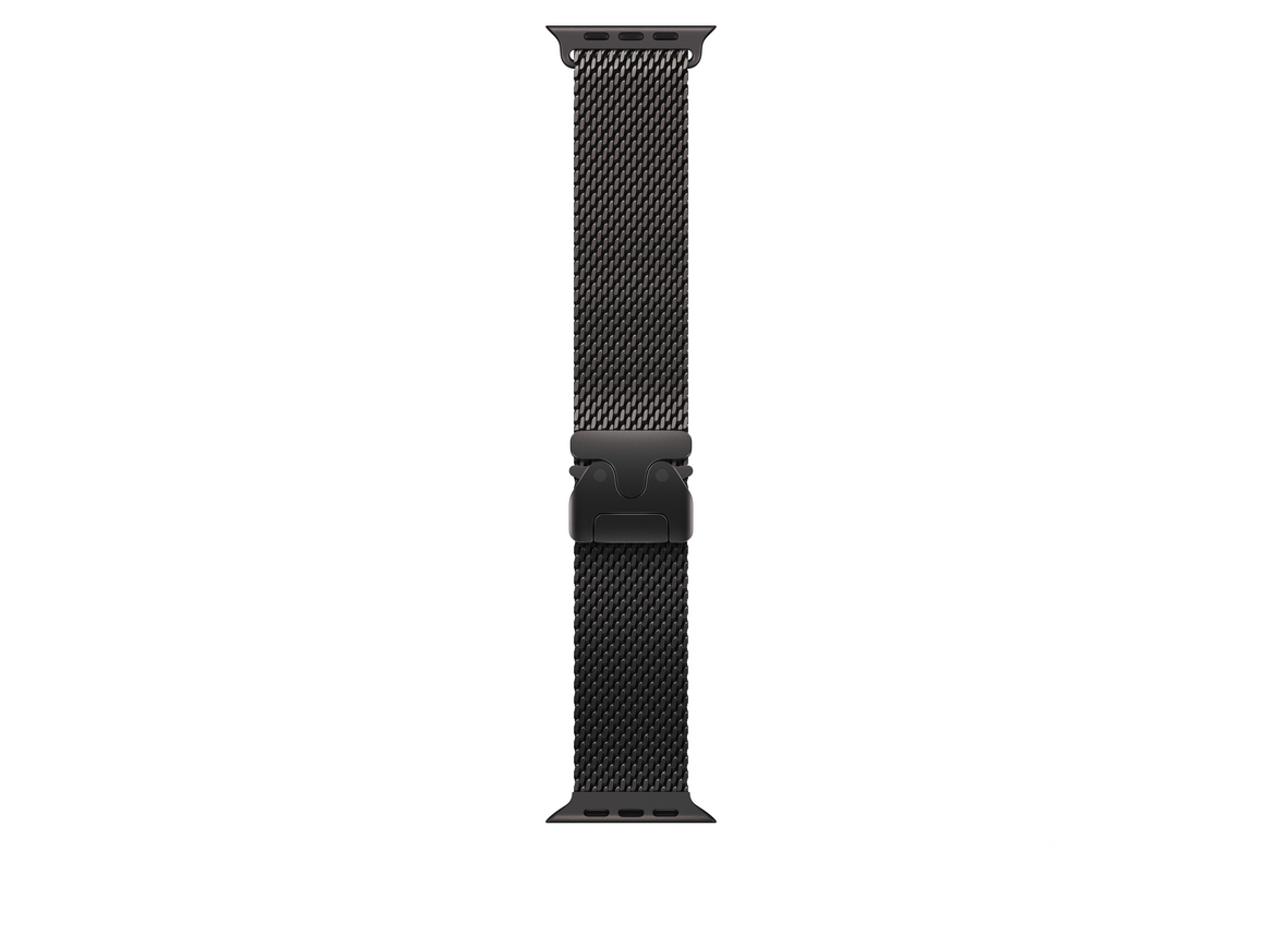 49mm Schwarzes Titan Milanaise Loop - Small