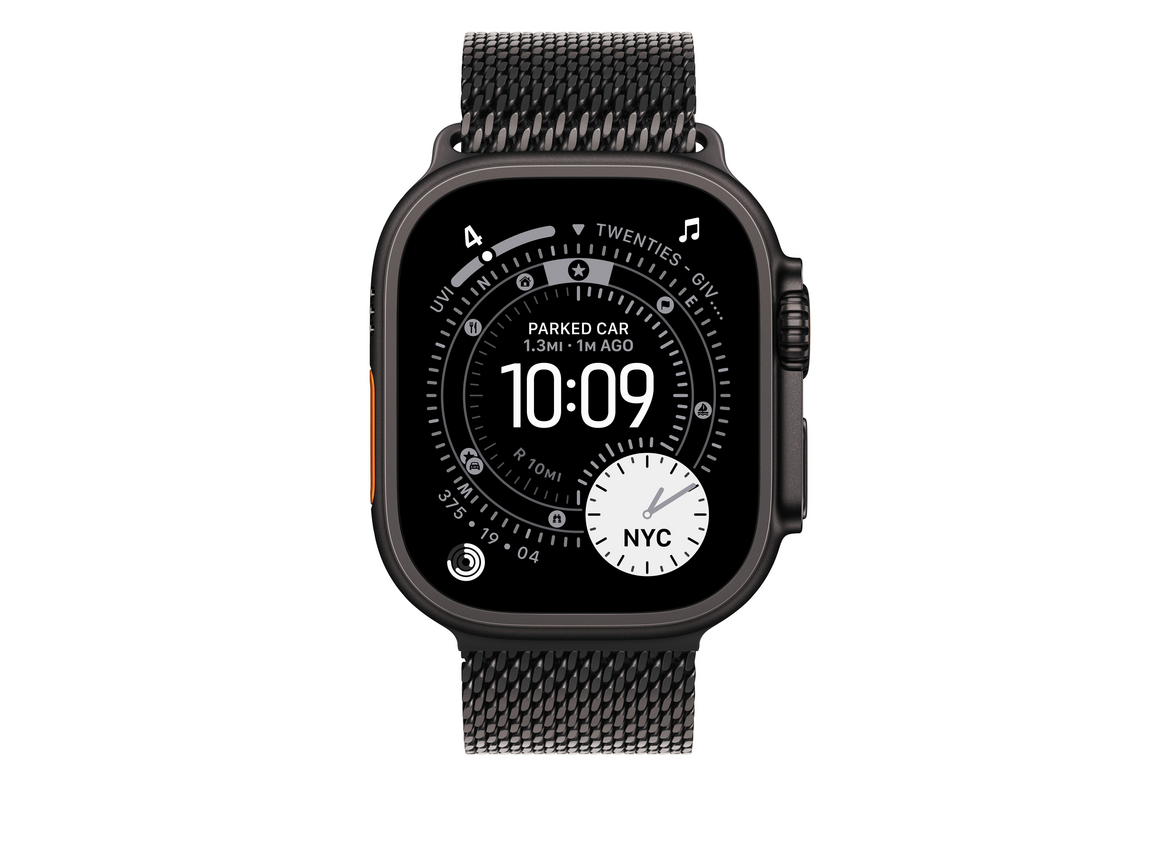 49 mm Milanaise Armband Titan Schwarz – L