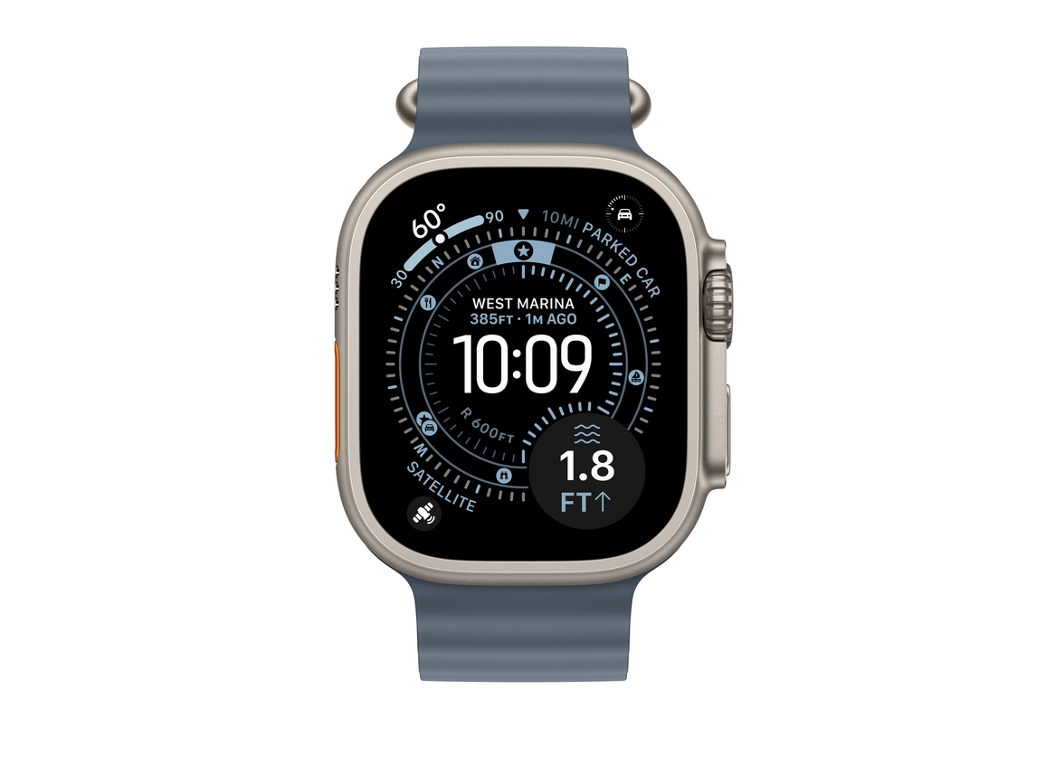 49 mm Ocean Armband Maritimblau - Titan Natur