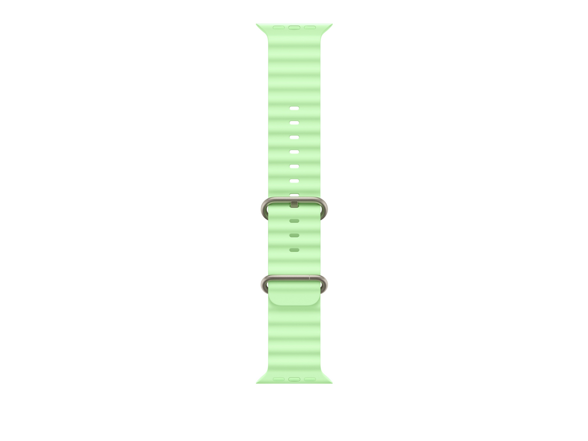 49 mm Ocean Armband Neongrün - Titan Natur