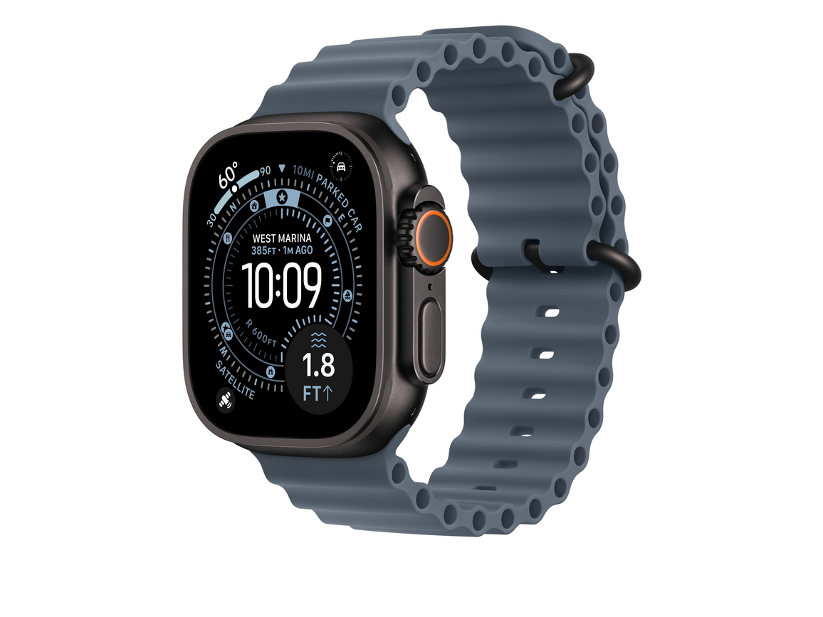 49 mm Ocean Armband Maritimblau - Titan Schwarz