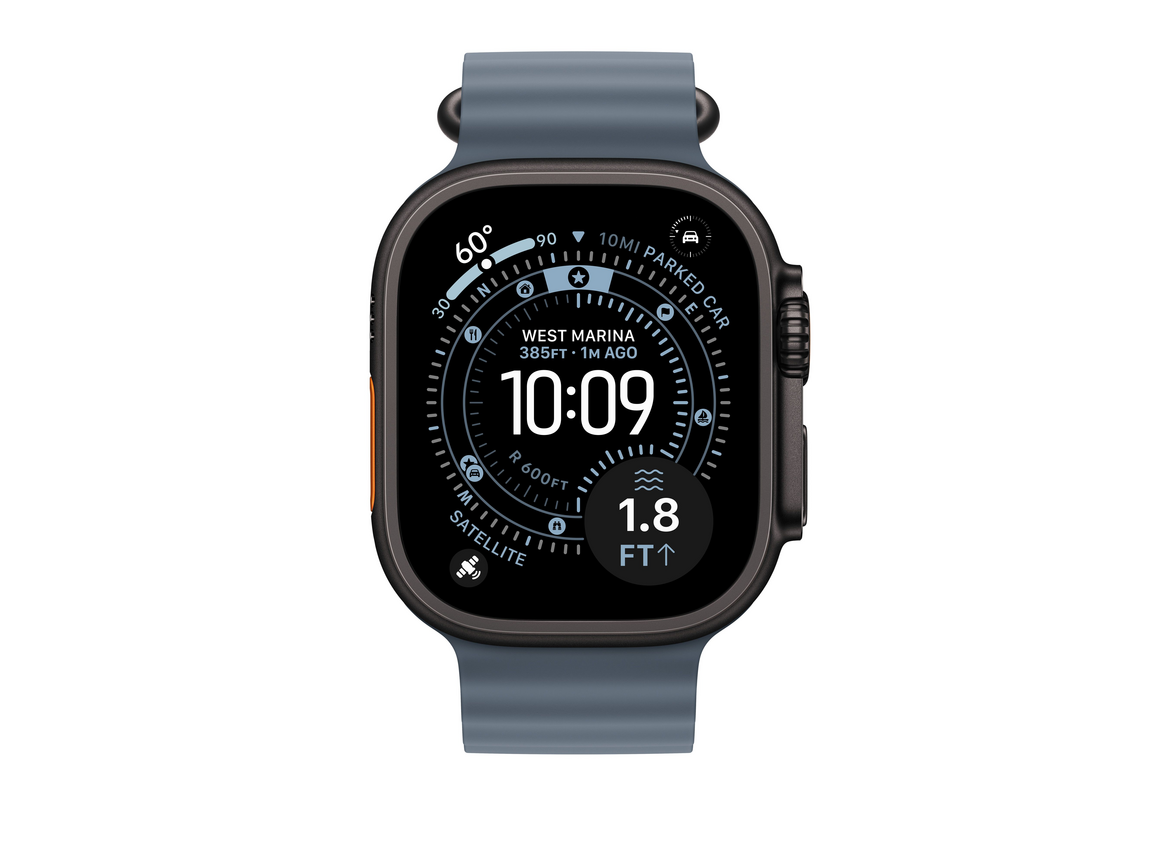 49 mm Ocean Armband Maritimblau - Titan Schwarz