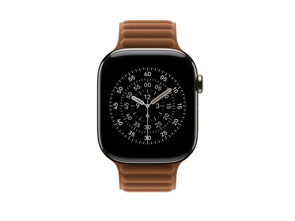 46 mm Armband mit Magnetverschluss Karamell - S/M