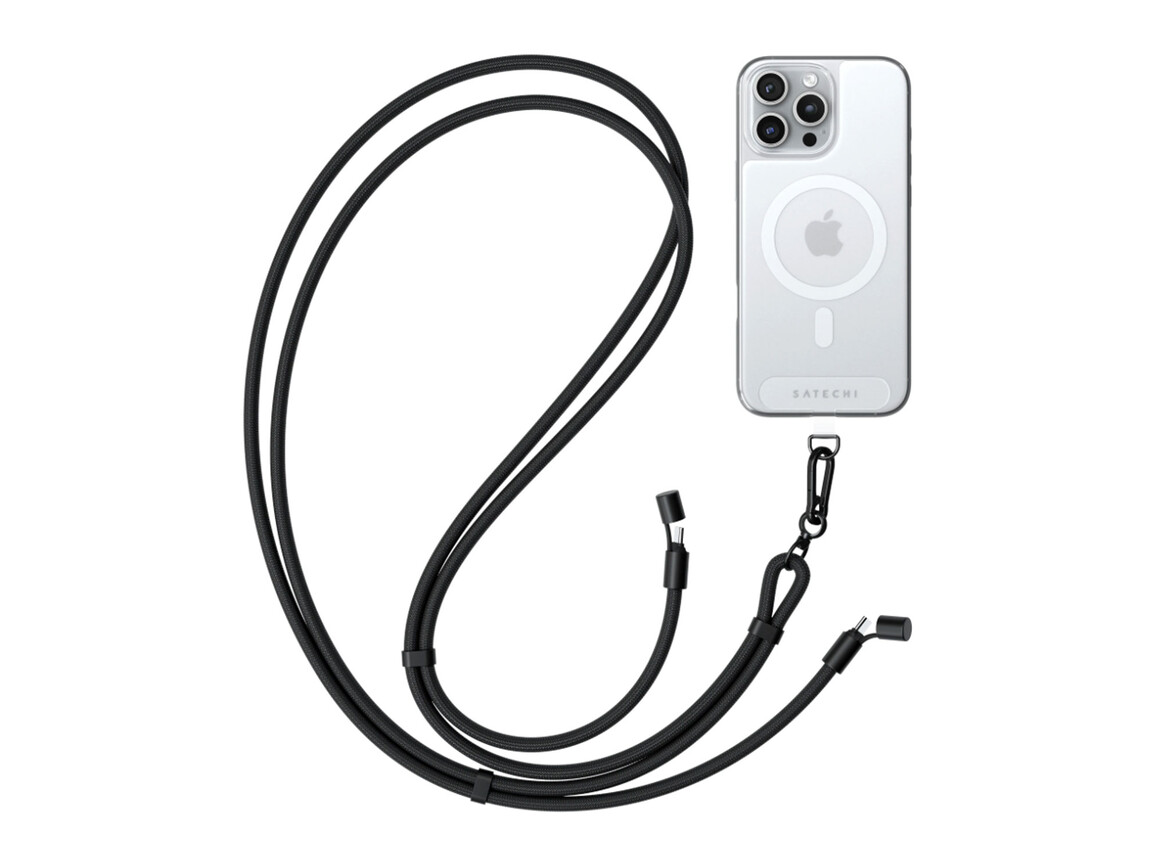 Satechi On-the-Go Lanyard Kabel, schwarz