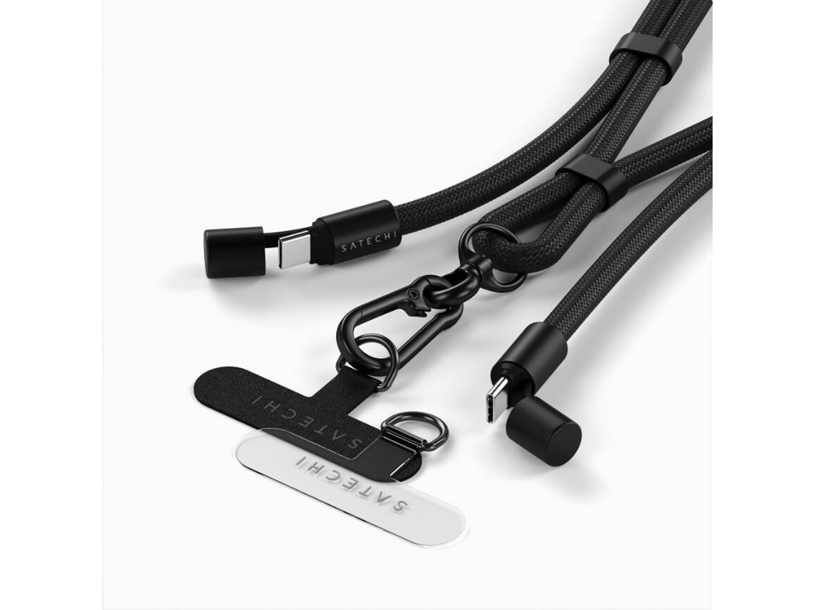 Satechi On-the-Go Lanyard Kabel, schwarz