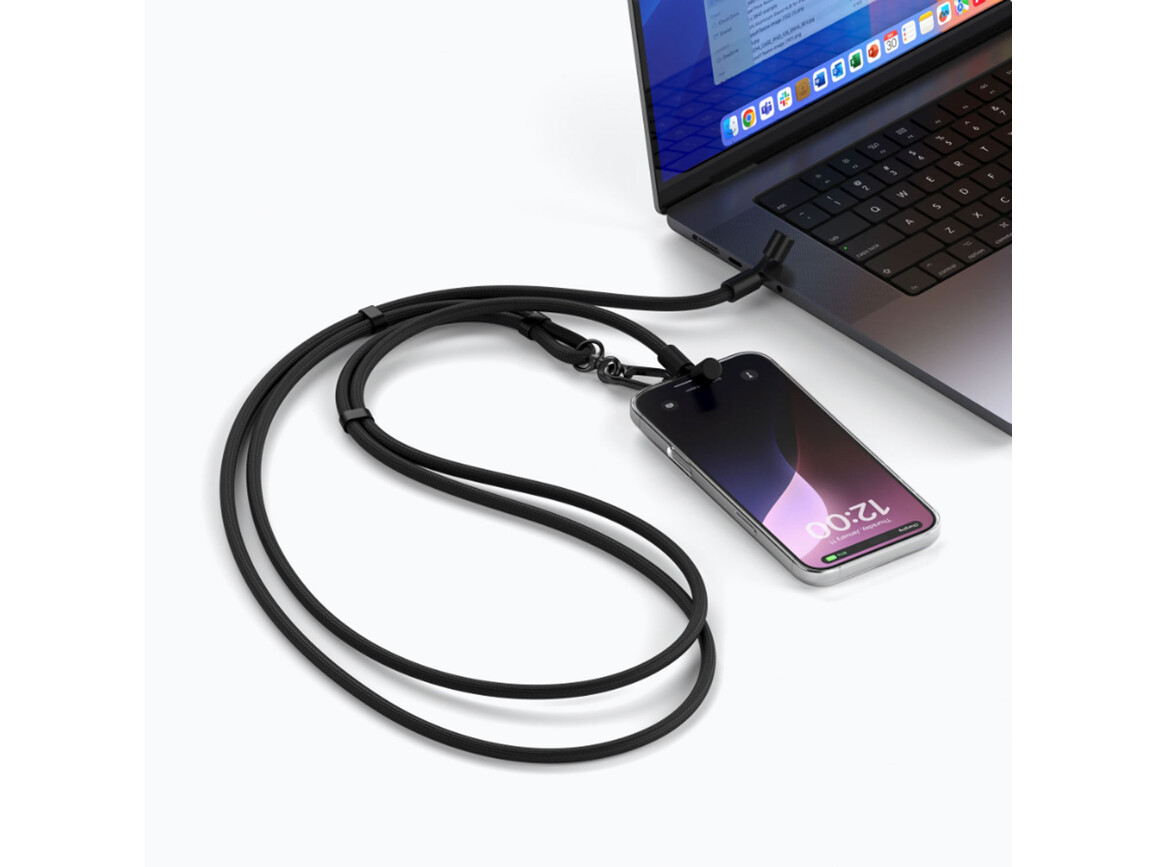 Satechi On-the-Go Lanyard Kabel, schwarz