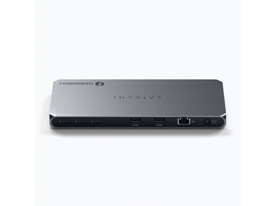 Satechi Thunderbolt 4 Docking Station mit Display Link, silber