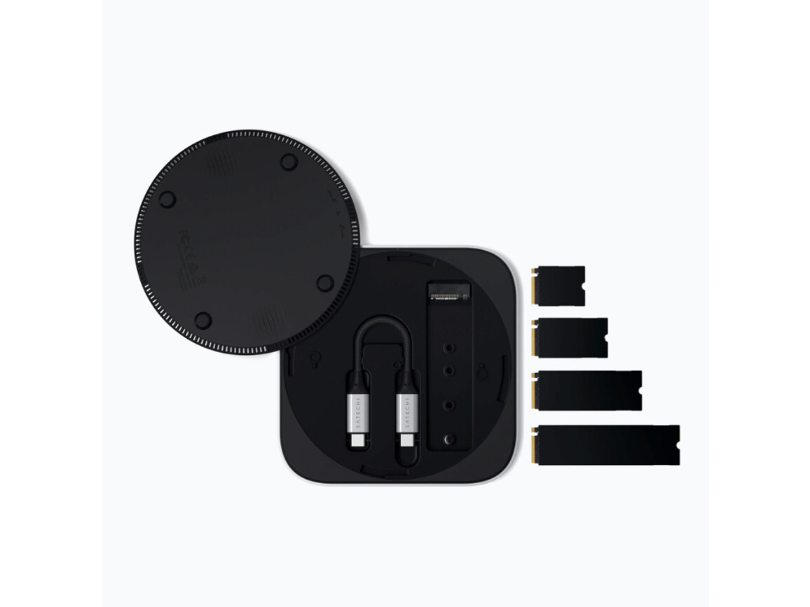 Satechi USB4 Slim NVMe SSD-Gehäuse, silber