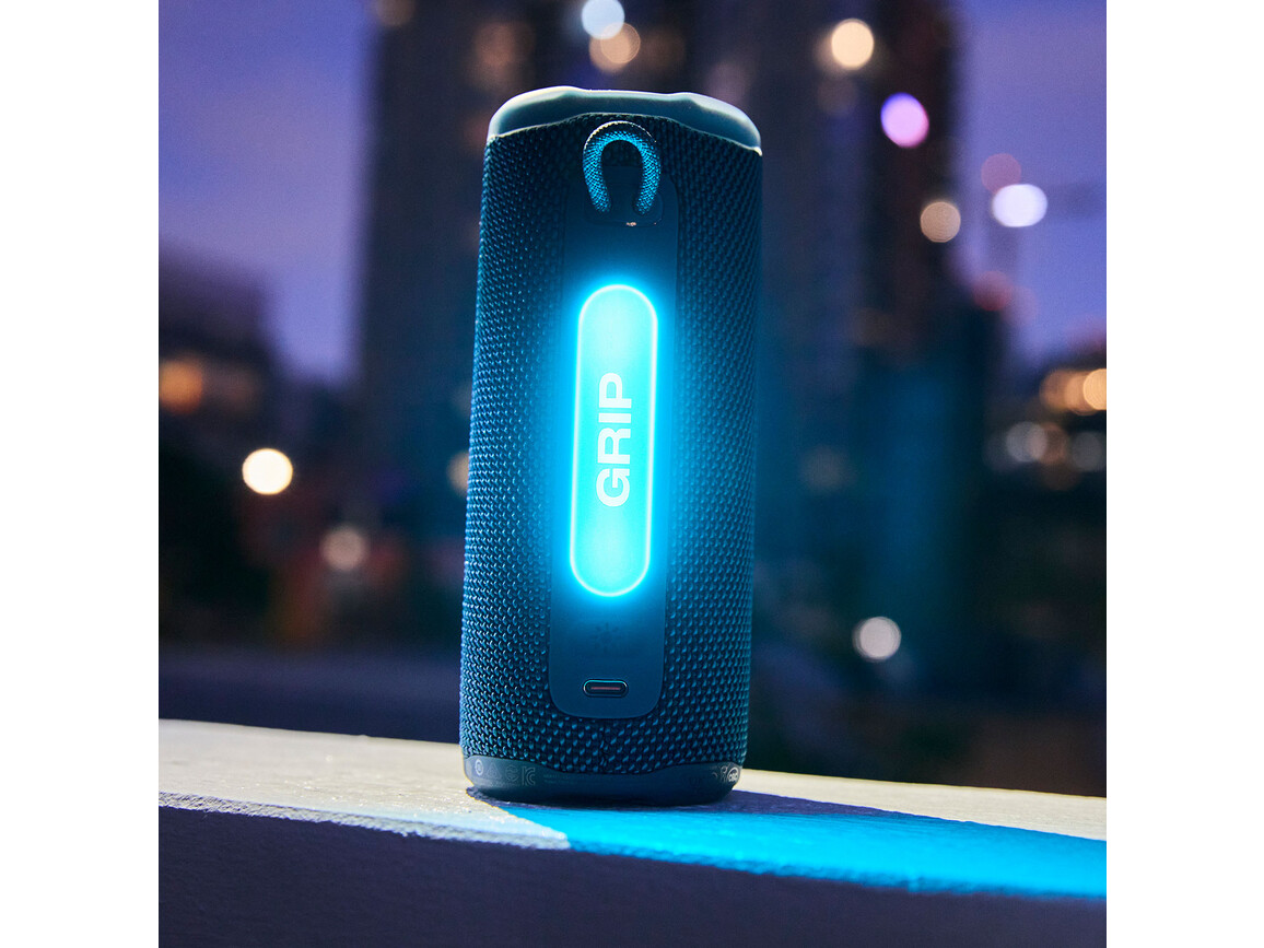 JBL Grip, kompakter Bluetooth-Lautsprecher, blau