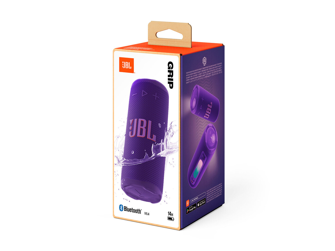 JBL Grip, kompakter Bluetooth-Lautsprecher, lila