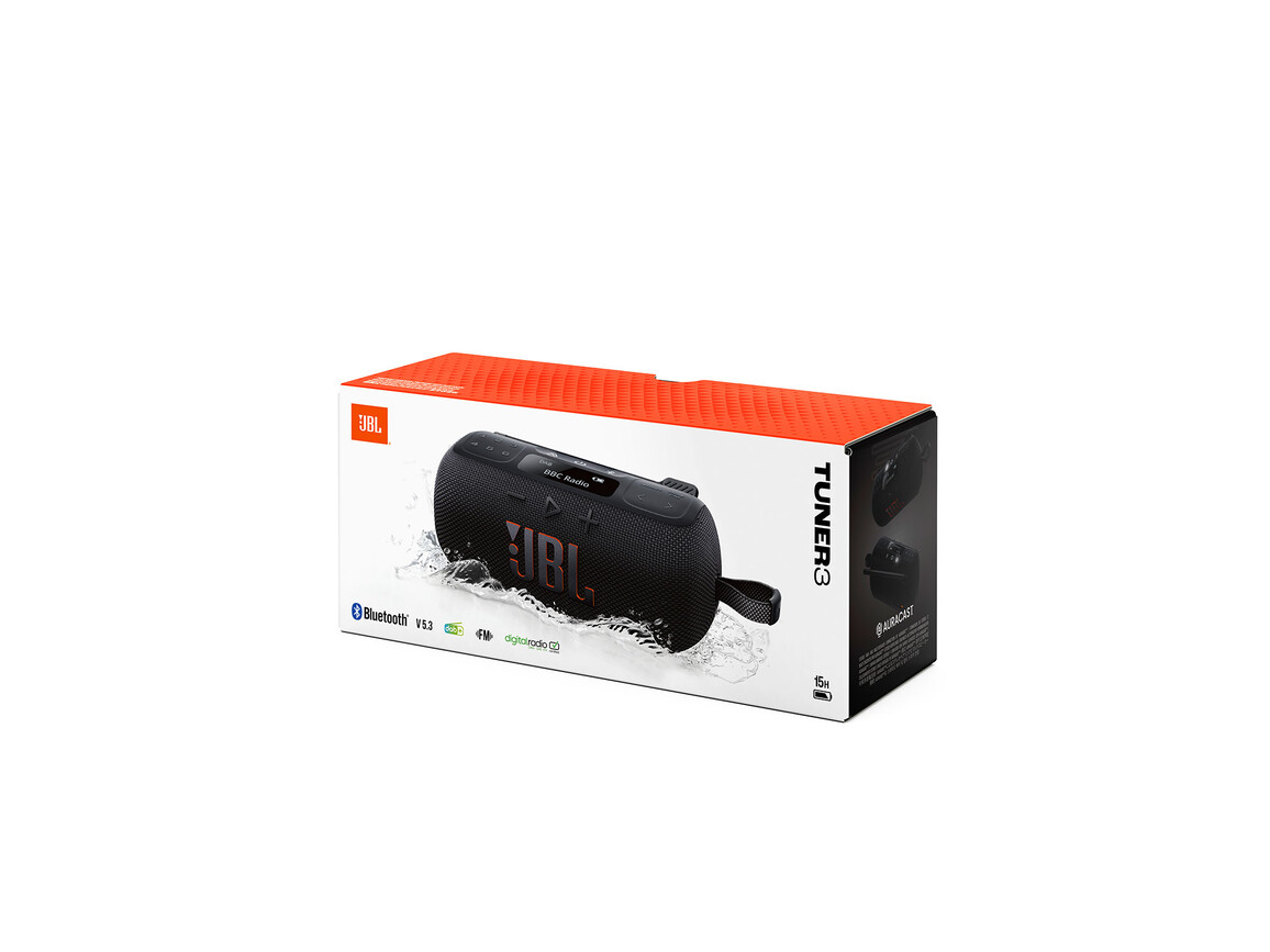 JBL Tuner 3, Bluetooth-Lautsprecher mit Radio, schwarz