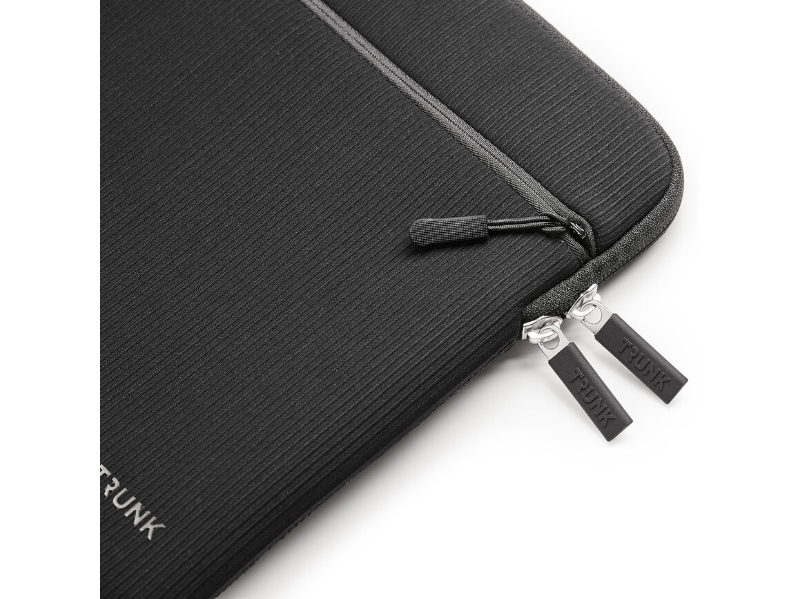 Trunk Textile Neopren Sleeve gerippt für MacBook Air/MacBook Pro 15" mit Tasche, schwarz