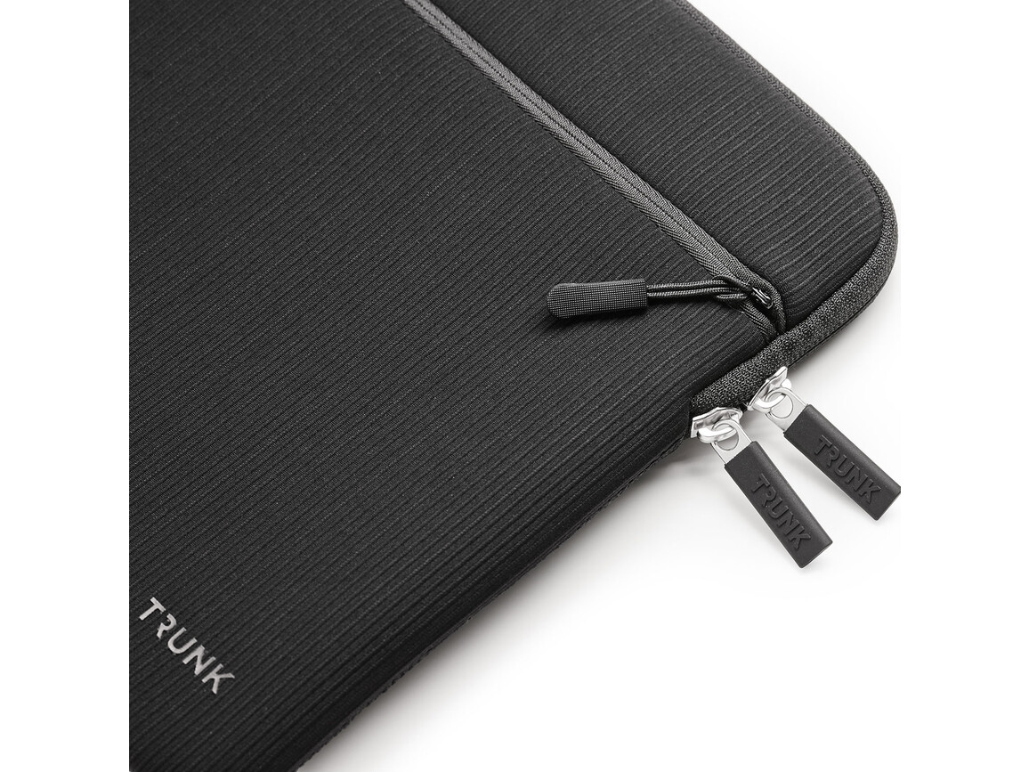 Trunk Textile Neopren Sleeve gerippt für MacBook Air/MacBook Pro 13" mit Tasche, schwarz