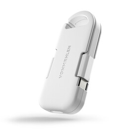 Vonmählen Evergreen Go kompakte Powerbank, 1.000 mAh, weiss