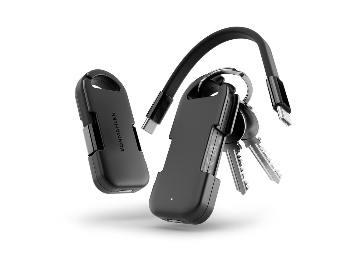 Vonmählen Evergreen Go kompakte Powerbank, 1.000 mAh, schwarz