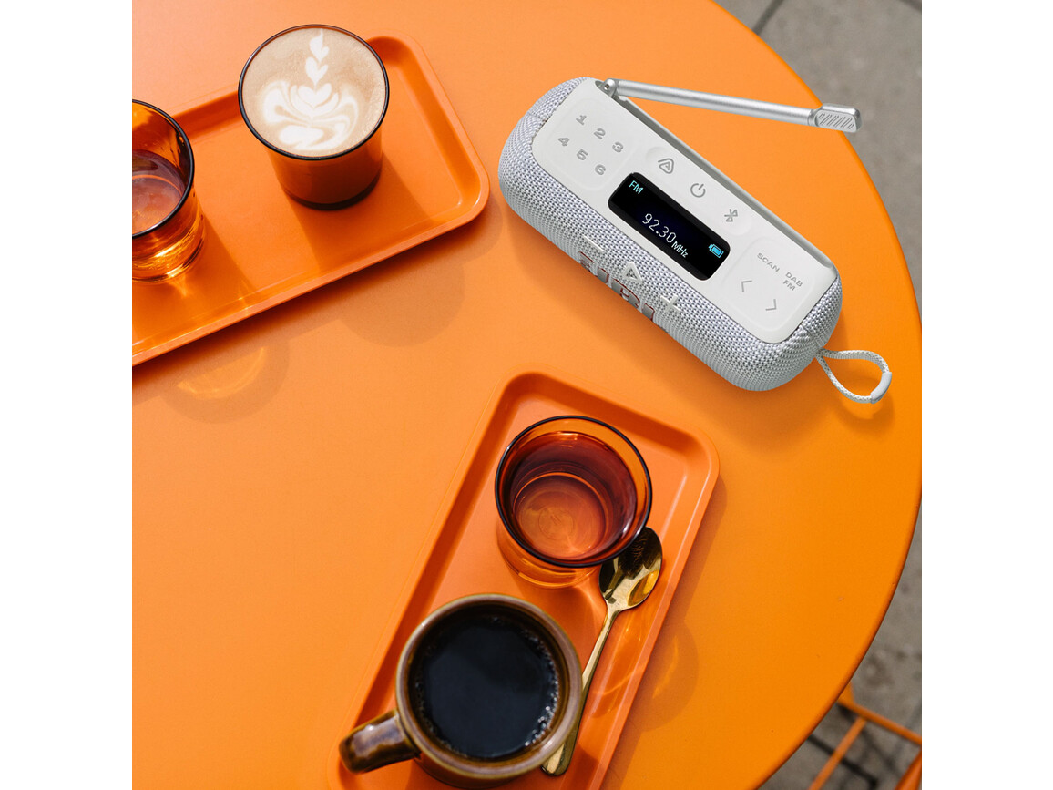 JBL Tuner 3, Bluetooth-Lautsprecher mit Radio, weiss JBL Tuner 3, Bluetooth-Lautsprecher mit Radio, weiss