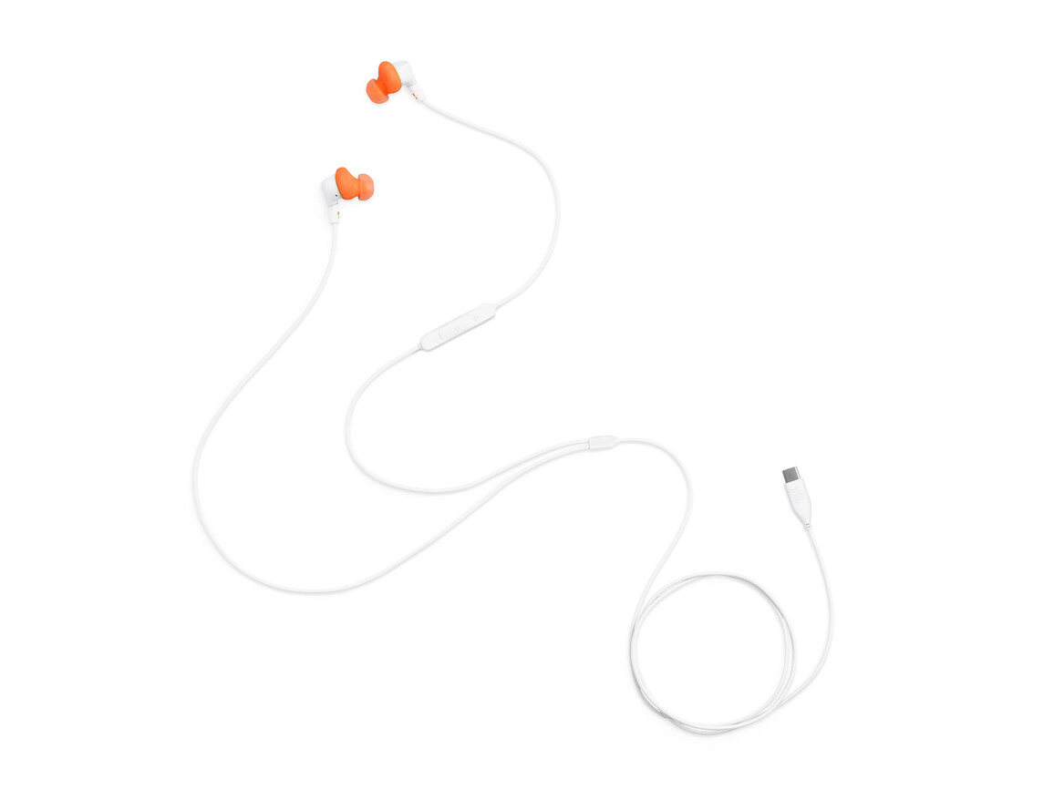 JBL Endurance RUN 3C, In-Ear-Sport-Kopfhörer mit Kabel, weiss
