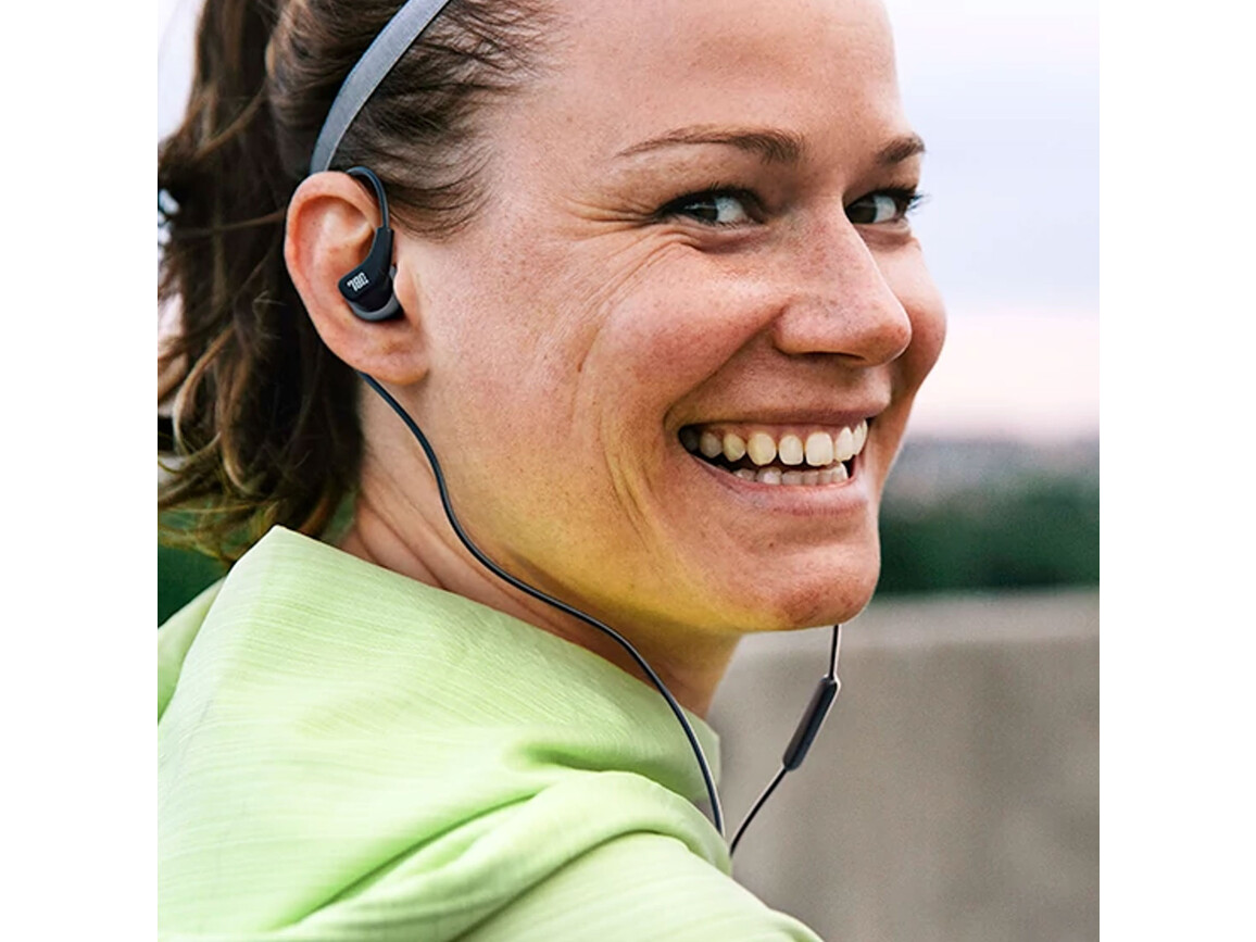 JBL Endurance RUN 3C, In-Ear-Sport-Kopfhörer mit Kabel, weiss