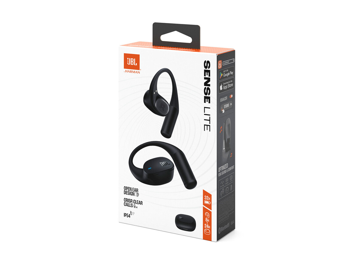 JBL Sense Lite, kabelloser Open-Ear-Kopfhörer, schwarz