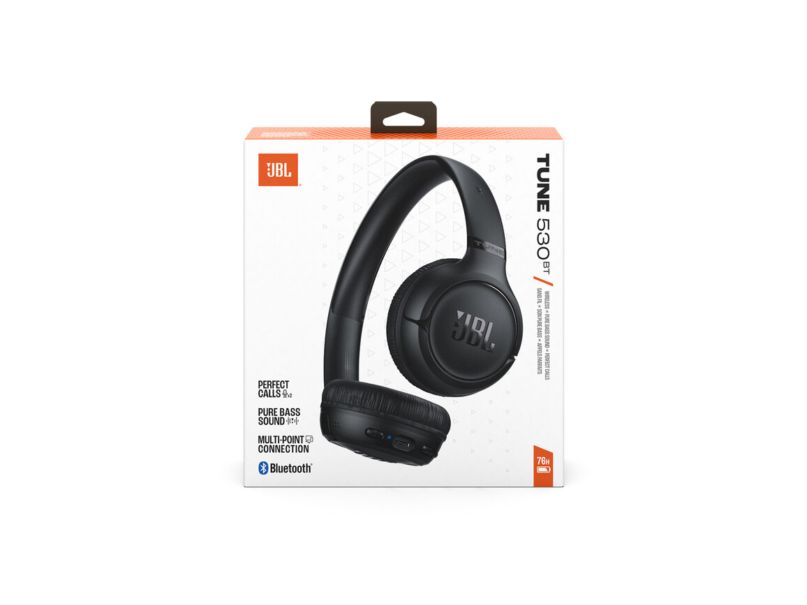 JBL TUNE530BT, On-Ear Bluetooth Kopfhörer, schwarz