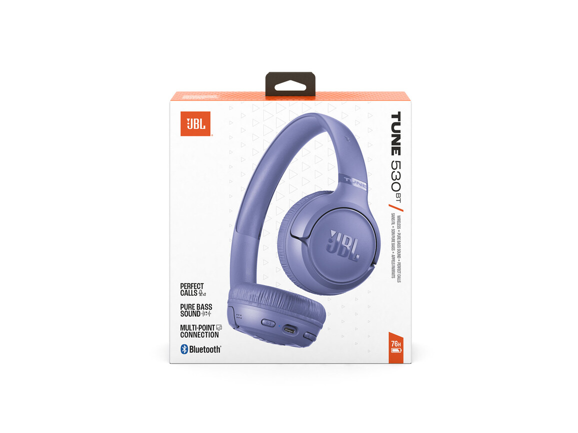 JBL TUNE530BT, On-Ear Bluetooth Kopfhörer, violett