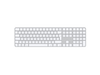 Apple Magic Keyboard mit Touch ID und Ziffernblock für Mac mit Apple Chip, weiße Tasten, Englisch International