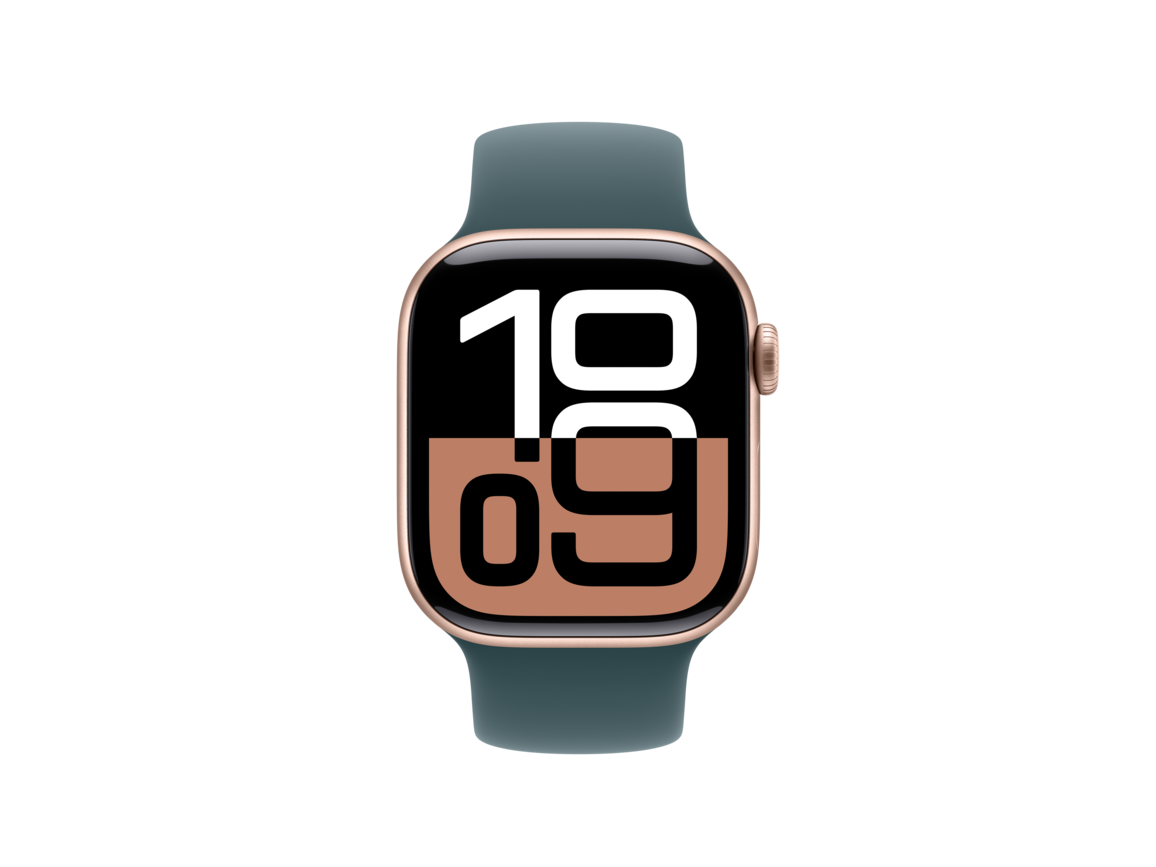 Apple Watch 42mm Sportarmband, seegrün - M/L