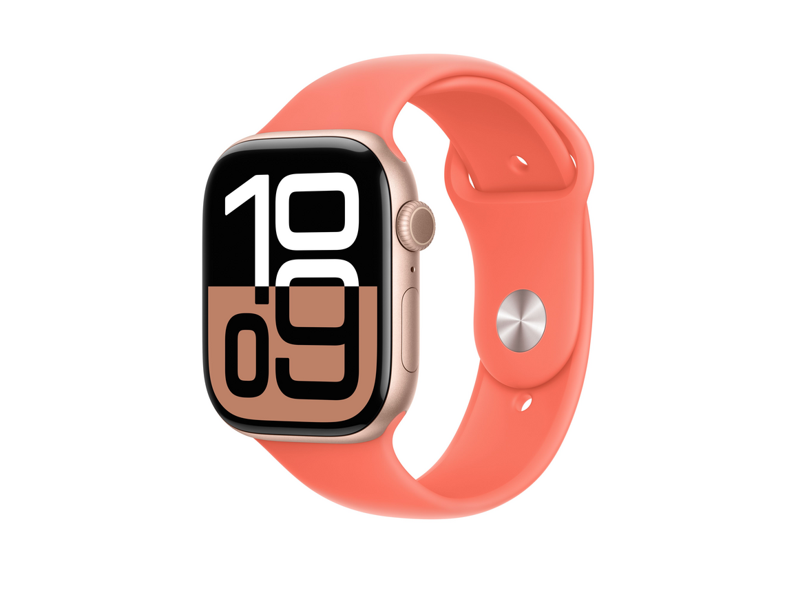 Apple Watch 46mm Sportarmband, mandarine - M/L