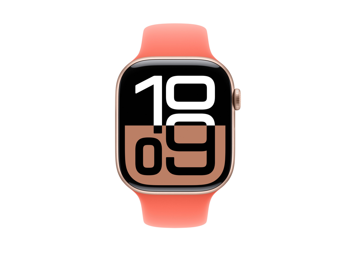 Apple Watch 46mm Sportarmband, mandarine - M/L