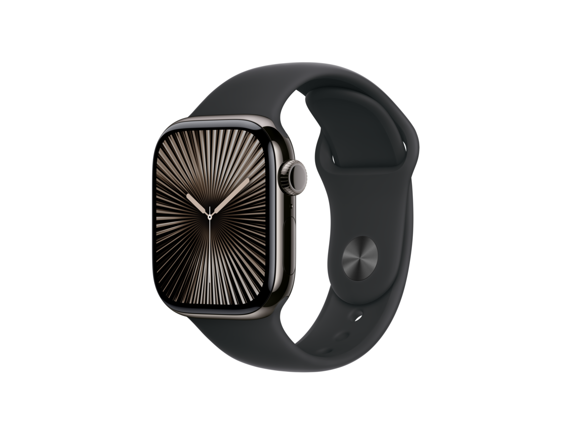 Apple Watch 42mm Sportarmband, schwarz - S/M