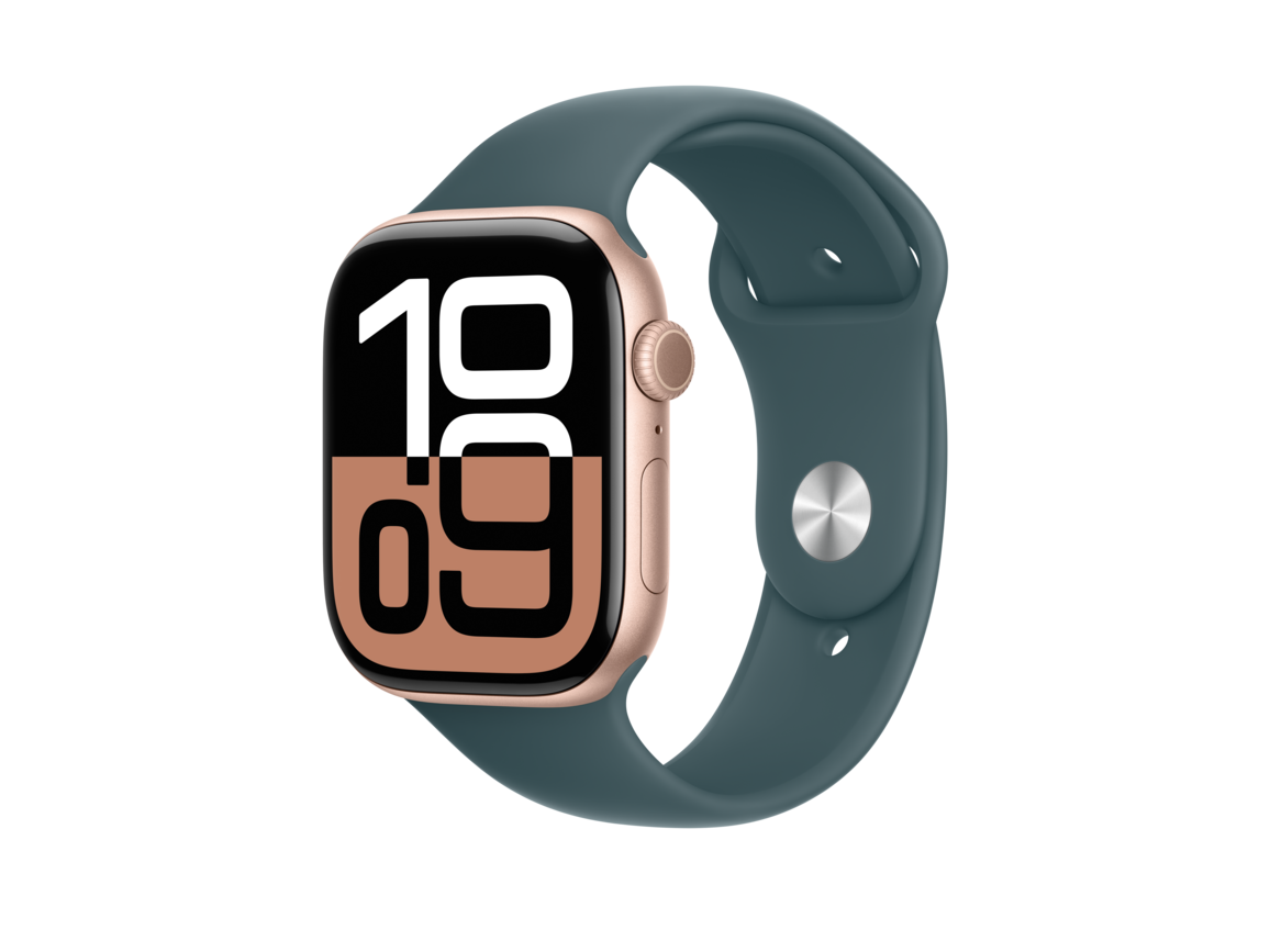Apple Watch 46mm Sportarmband, seegrün - S/M