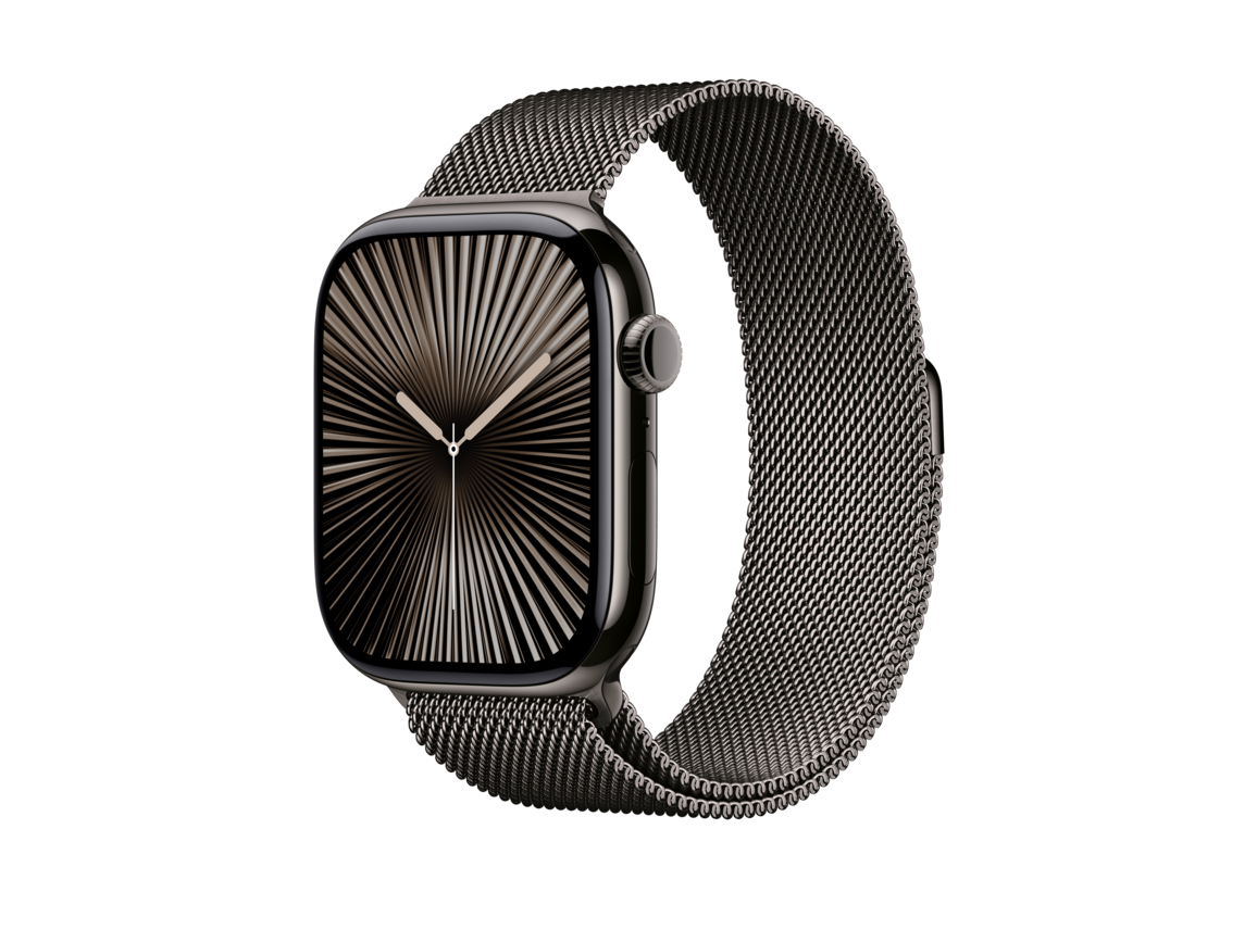 Apple Watch 46mm Milanaise-Armband, schiefer - M/L