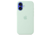 Apple iPhone 16 Silikon Case mit MagSafe, aquamarin