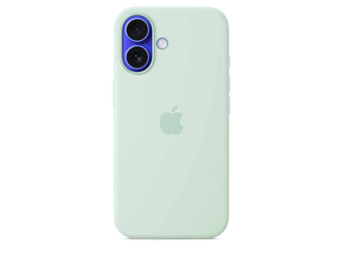 Apple iPhone 16 Silikon Case mit MagSafe, aquamarin