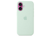 Apple iPhone 16 Silikon Case mit MagSafe, aquamarin