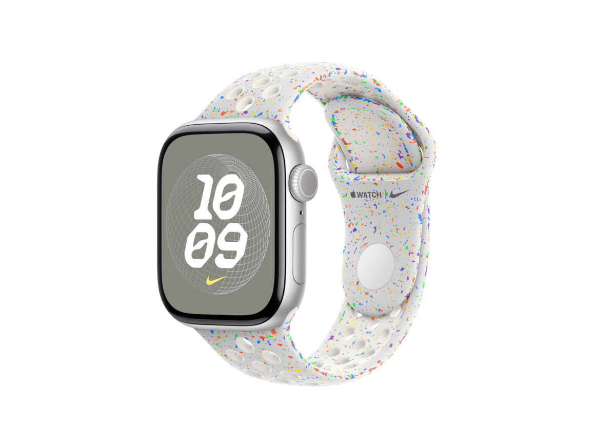 Apple Watch 40mm Nike Sportarmband, pure platinum - M/L