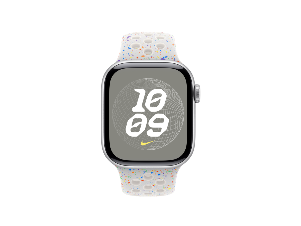 Apple Watch 40mm Nike Sportarmband, pure platinum - M/L