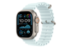 Apple Watch 49mm Ocean-Armband, kristallblau - Gehäusefarbe natur
