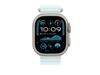Apple Watch 49mm Ocean-Armband, kristallblau - Gehäusefarbe natur