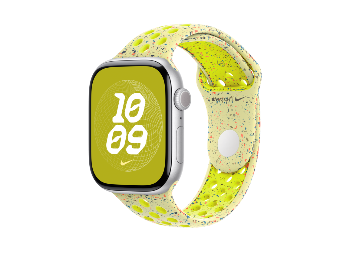 Apple Watch 46mm Nike Sportarmband, volt splash - S/M