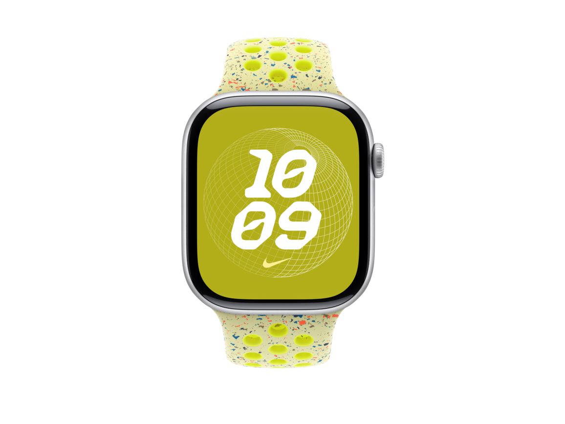 Apple Watch 46mm Nike Sportarmband, volt splash - S/M