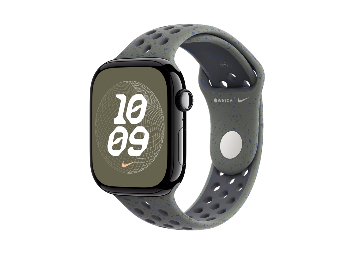 Apple Watch 46mm Nike Sportarmband, cargo khaki - M/L