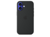 Apple iPhone 16 Silikon Case mit MagSafe, schwarz